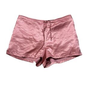 Urban Outfitters Silence and Noise Pink Satiny Shiny Pull on Shorts Medium
